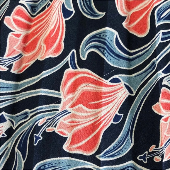 Jason Wu Pleated Silk Skirt Blue Floral Print Size 2 - Picture 8 of 11